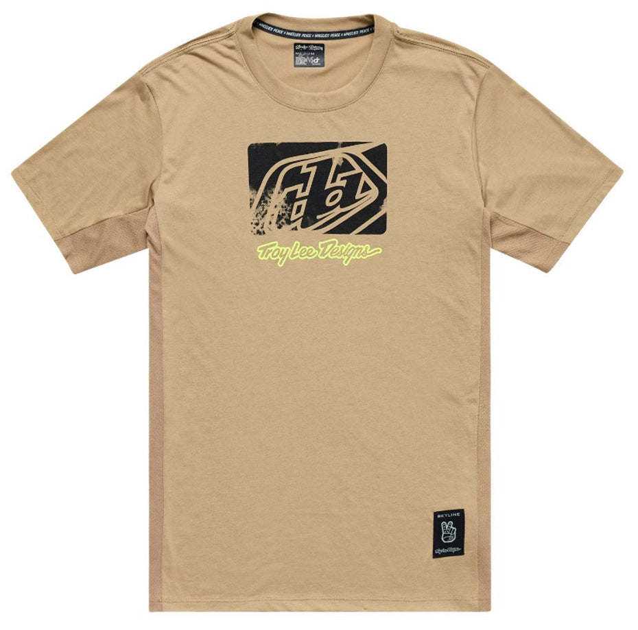 Troy Lee Designs Skyline SS Ride Tee 25.2 Scrubbed Timber FRONT