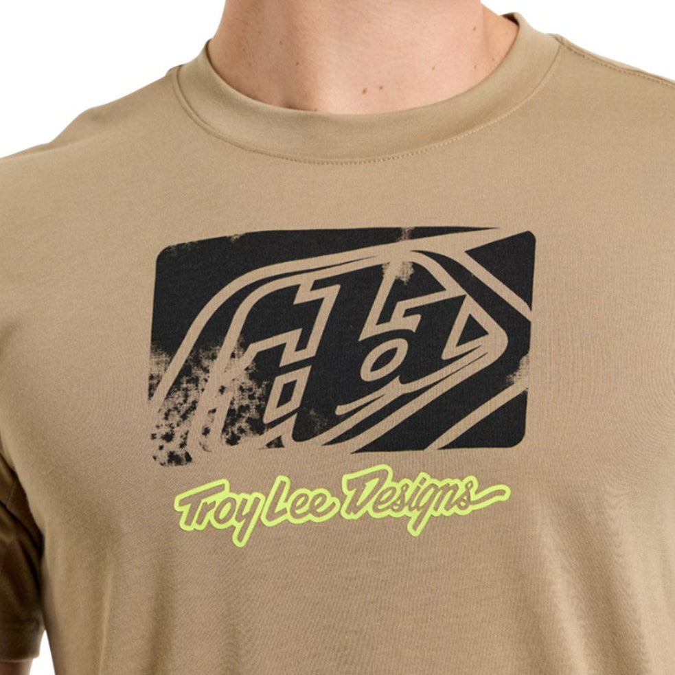 Troy Lee Designs Skyline SS Ride Tee 25.2 Scrubbed Timber DETAILS