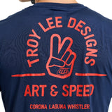 Troy Lee Designs Skyline SS Ride Tee Locals Midnight 25.2 BACK DETAILS