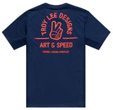 Troy Lee Designs Skyline SS Ride Tee Locals Midnight 25.2 BACK