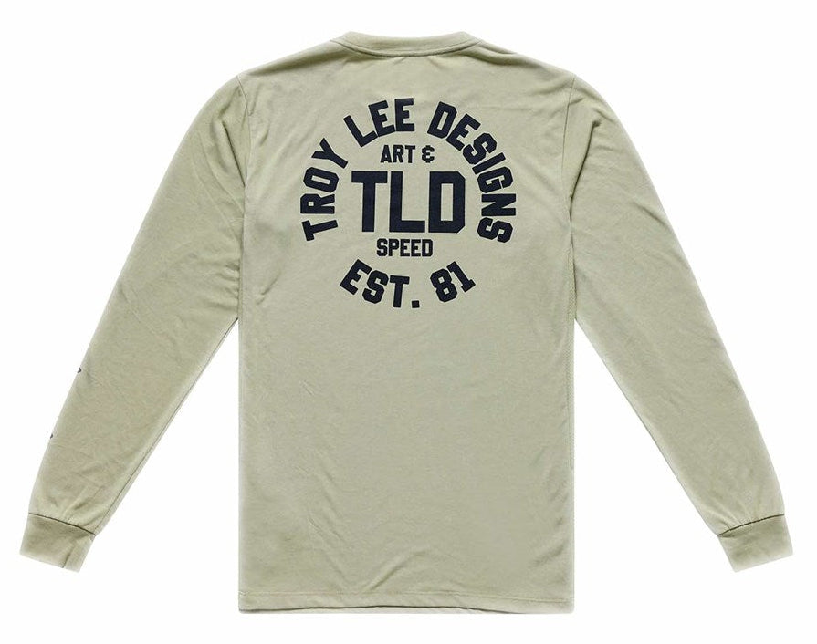 Troy Lee Designs Skyline Ride Long Sleeve Tee Stamps Sage BACK
