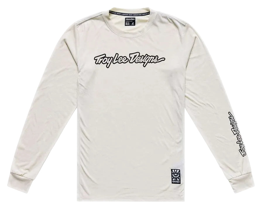 Troy Lee Designs Skyline Ride Long Sleeve Tee Signature Pumice FRONT