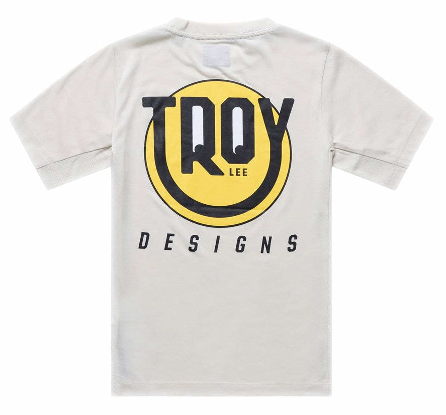 Troy Lee Designs Youth Skyline Ride Short Sleeve Tee Happy Pumice BACK