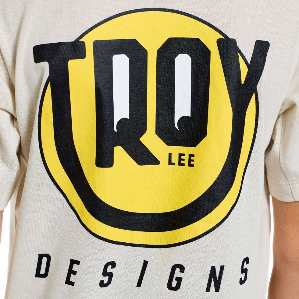 Troy Lee Designs Youth Skyline Ride Short Sleeve Tee Happy Pumice DETAILS