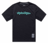 Troy Lee Designs Youth Skyline Ride Short Sleeve Tee Signature Black/Real Tea FRONT