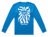 Troy Lee Designs Youth Skyline Ride Long Sleeve Tee One Eye Aero Blue BACK