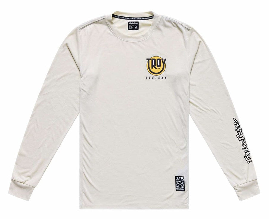 Troy Lee Designs Youth Skyline Ride Long Sleeve Tee Happy Pumice FRONT