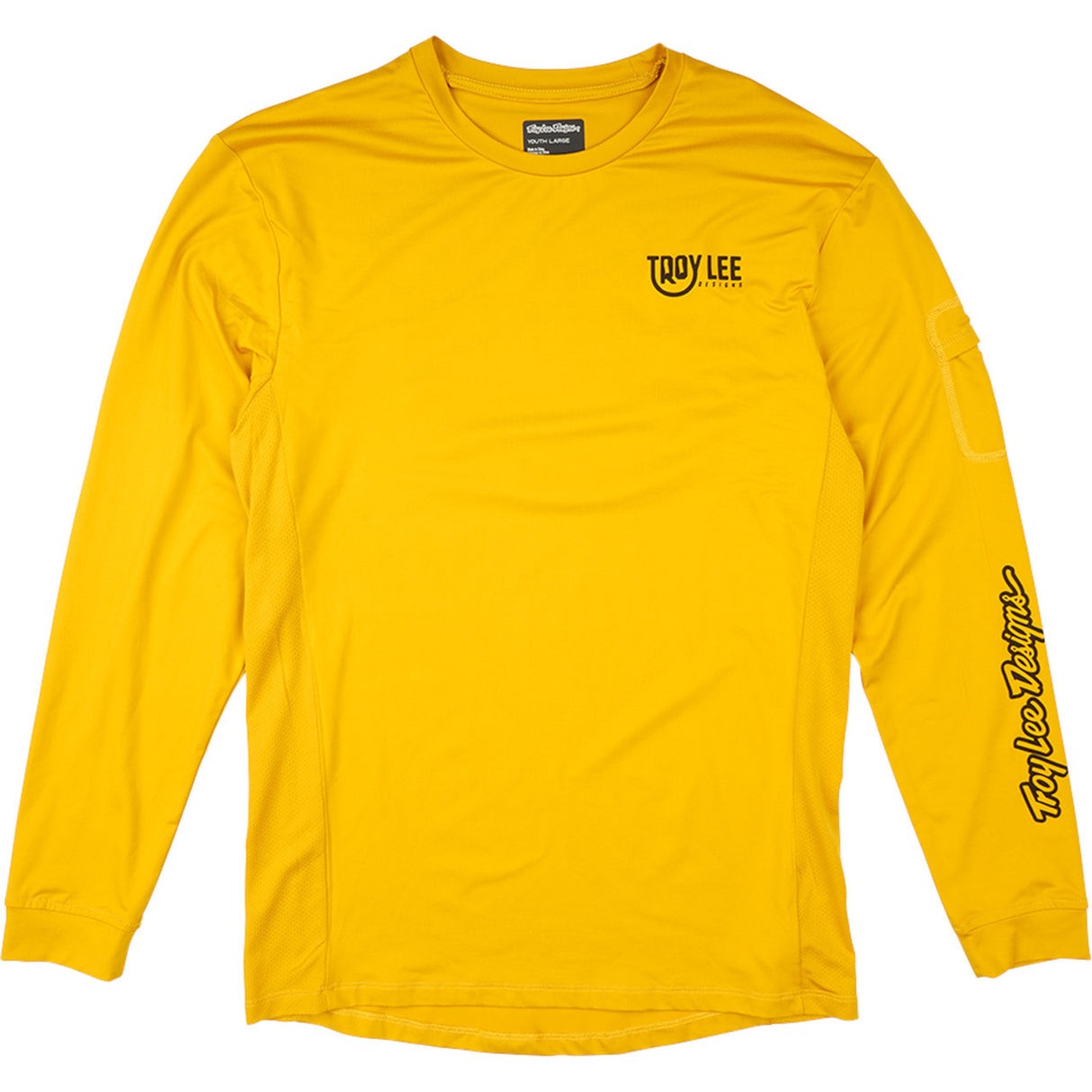 Troy Lee Designs YOUTH RUCKUS LONG SLEEVE RIDE TEE EYEZ SAFRON FRONT