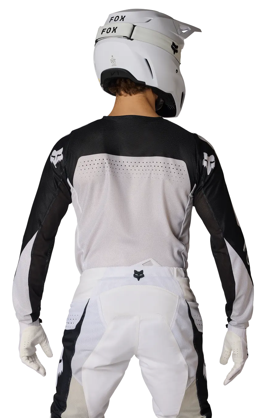 Fox Racing 180 Air Taper Black/White Jersey BACK FACING MODEL