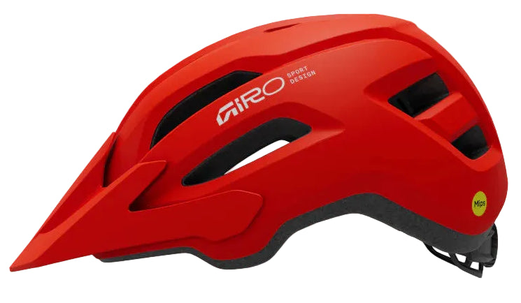 Giro Fixture II MTB Cycling Helmet - Matte Flame Red