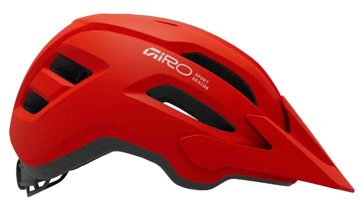 Giro Fixture II MTB Cycling Helmet - Matte Flame Red