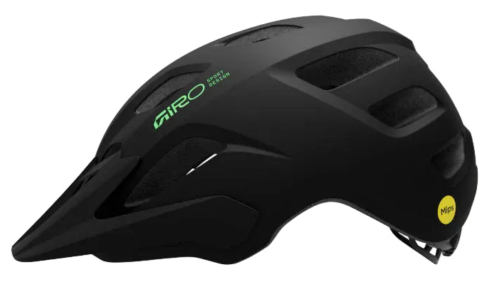 Giro Tremor MIPS Kids MTB Helmet - Matte Black / Green
