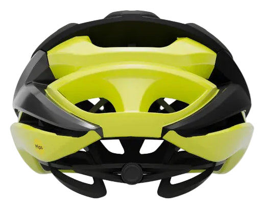 Giro Syntax MIPS Road Cycling Helmet - Matte Black / Gloss Hi-Vis Yellow