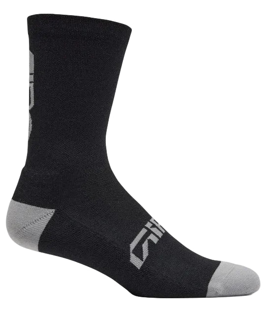 Giro Winter Merino Wool Sock Cycling Socks - Black/Grey