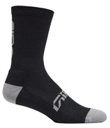 Giro Winter Merino Wool Sock Cycling Socks - Black/Grey