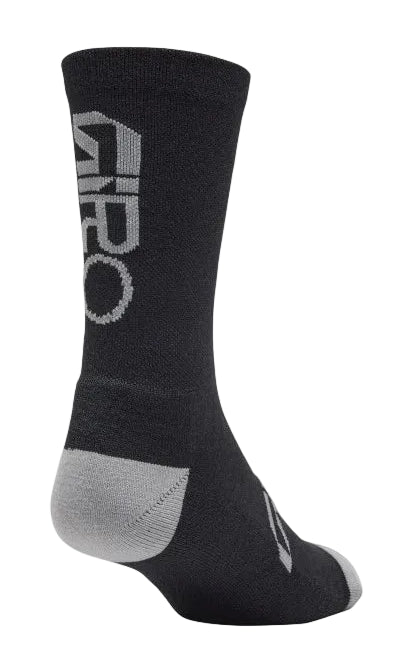 Giro Winter Merino Wool Sock Cycling Socks - Black/Grey