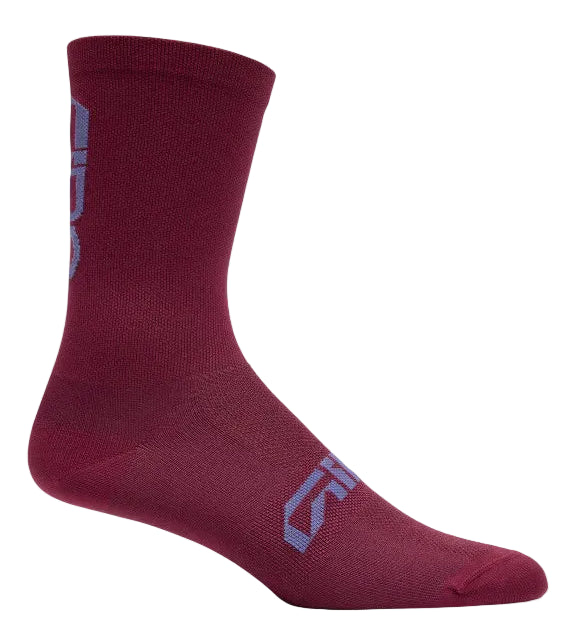 Giro Comp Racer High Rise Cycling Socks - Dark Maroon
