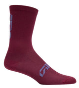 Giro Comp Racer High Rise Cycling Socks - Dark Maroon
