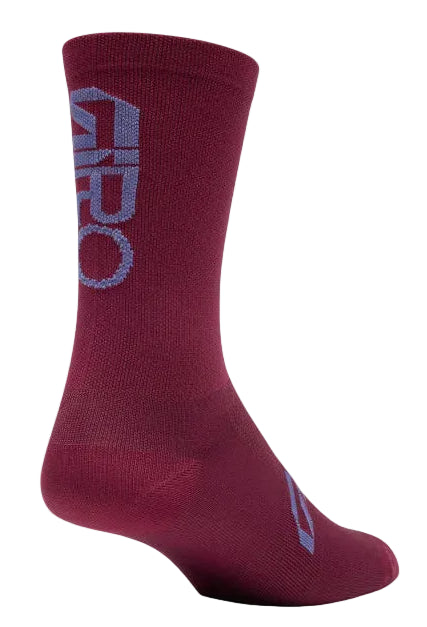 Giro Comp Racer High Rise Cycling Socks - Dark Maroon