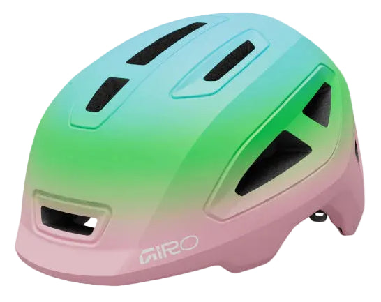 Giro Scamp II Kids Cycling Helmet - Matte Light Pink / Green Fade