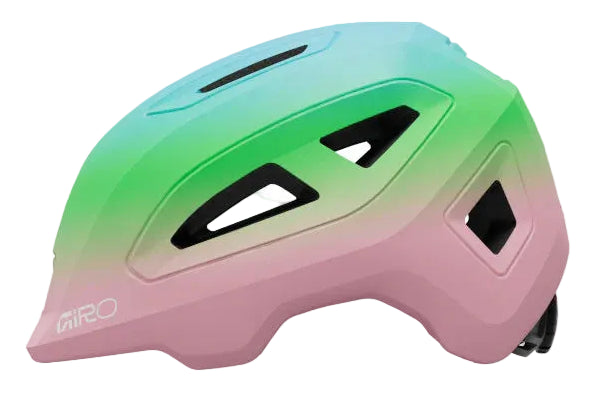 Giro Scamp II Kids Cycling Helmet - Matte Light Pink / Green Fade