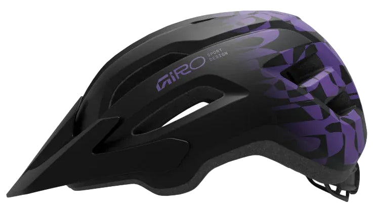 Giro Fixture II MTB Cycling Helmet - Matte Black / Purple Rush