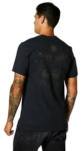 Fox DUALITY Short Sleeve TEE Black BACK FACING MODEL