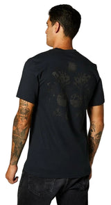 Fox OFF TILTER Short Sleeve TEE Black BACK FACING MODEL
