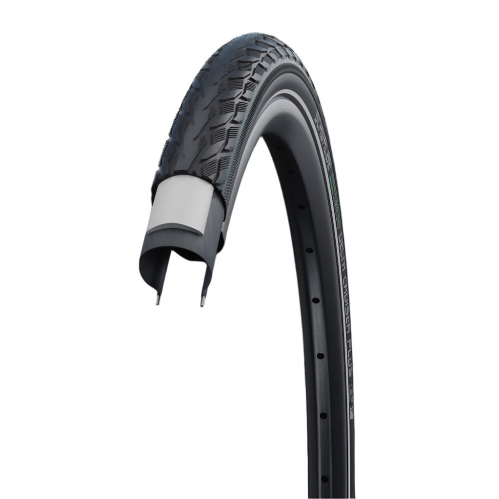 Schwalbe Delta Cruiser Plus Puncture Guard Reflective E-25 Green Compound Tyre