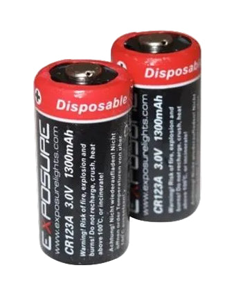 Battery CR123AS Exposure Non-Recharge Twin Pkt