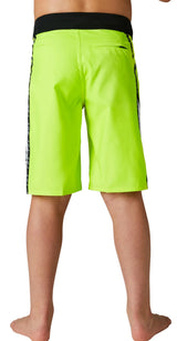 Fox YOUTH DVIDE BOARDSHORT Fluo Yellow BACK