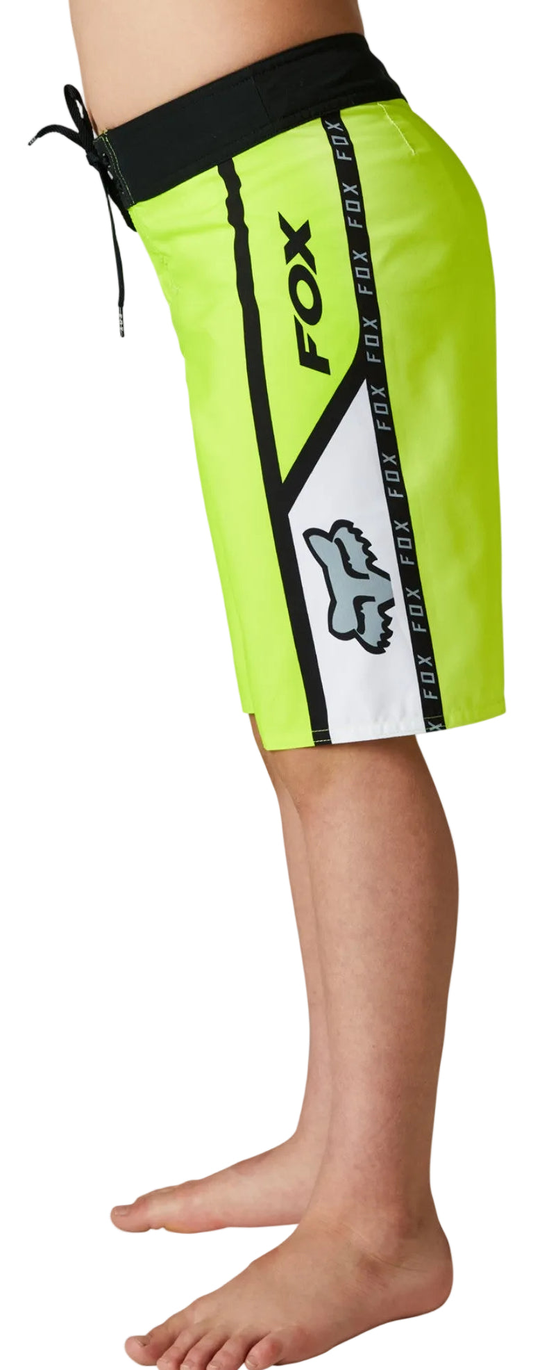 Fox YOUTH DVIDE BOARDSHORT Fluo Yellow SIDE DETAILS