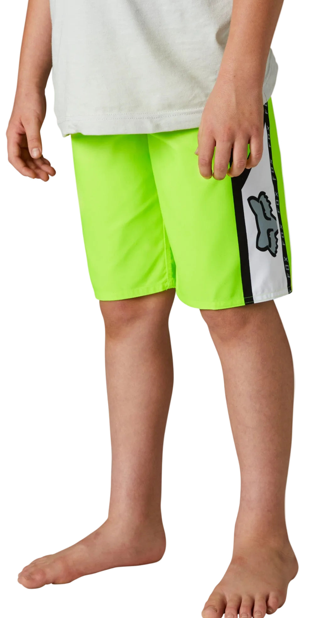 Fox YOUTH DVIDE BOARDSHORT Fluo Yellow SIDE DETAILS