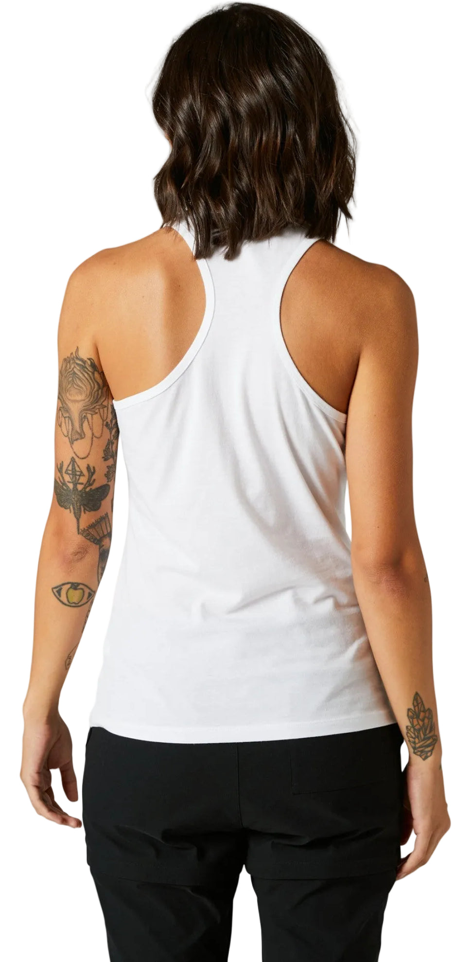 Fox Women RWT TANK White BACK FACING MODEL