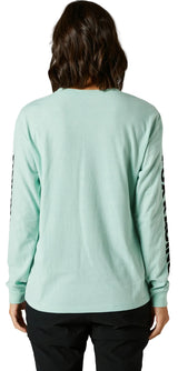 Fox Women KARRERA Long Sleeve TEE Jade BACK FACING MODEL