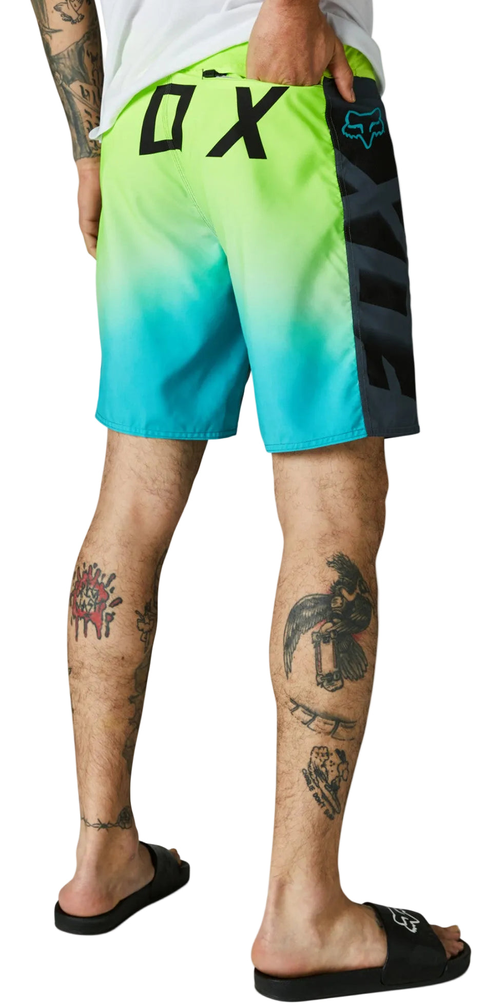 Fox RKANE 19" BOARDSHORT Dark Shadow BACK FACING MODEL