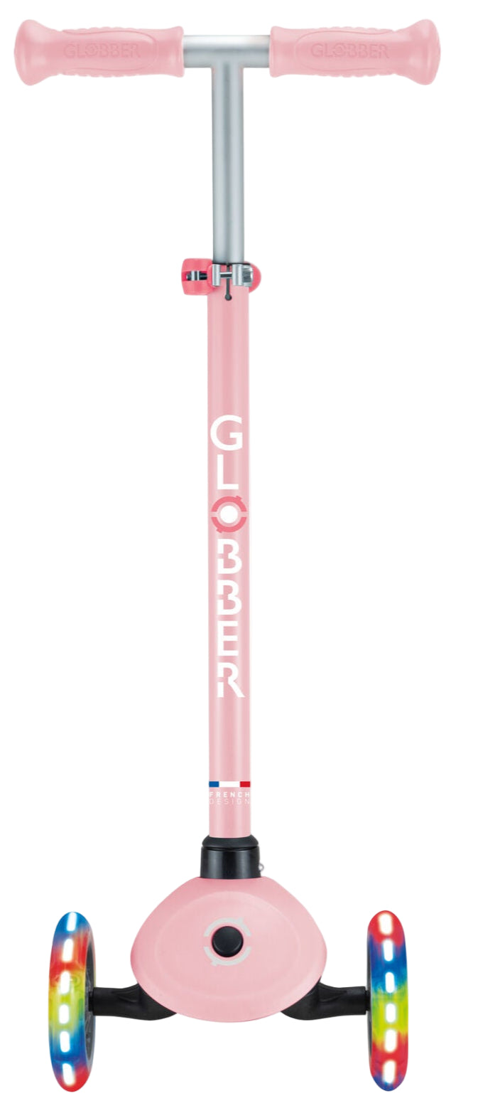 Globber Primo Scooter with Lights - Pastel Pink