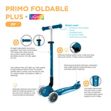 Globber PRIMO FOLD PLUS Scooter V2 with lights