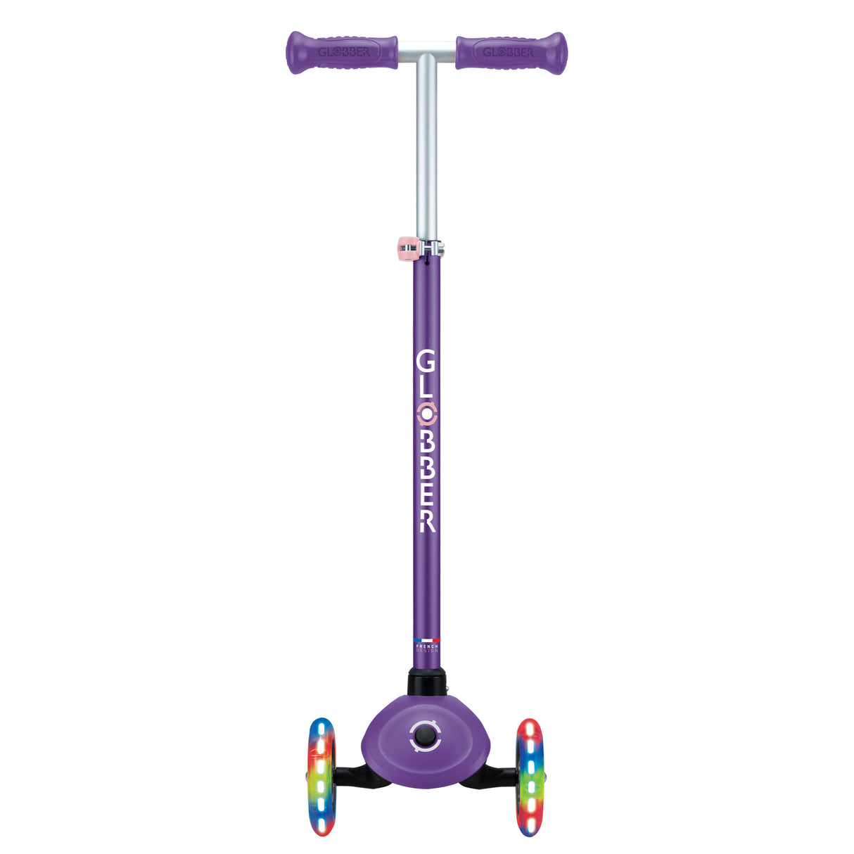 Globber PRIMO PLUS with Lights - Purple/ Pastel Pink