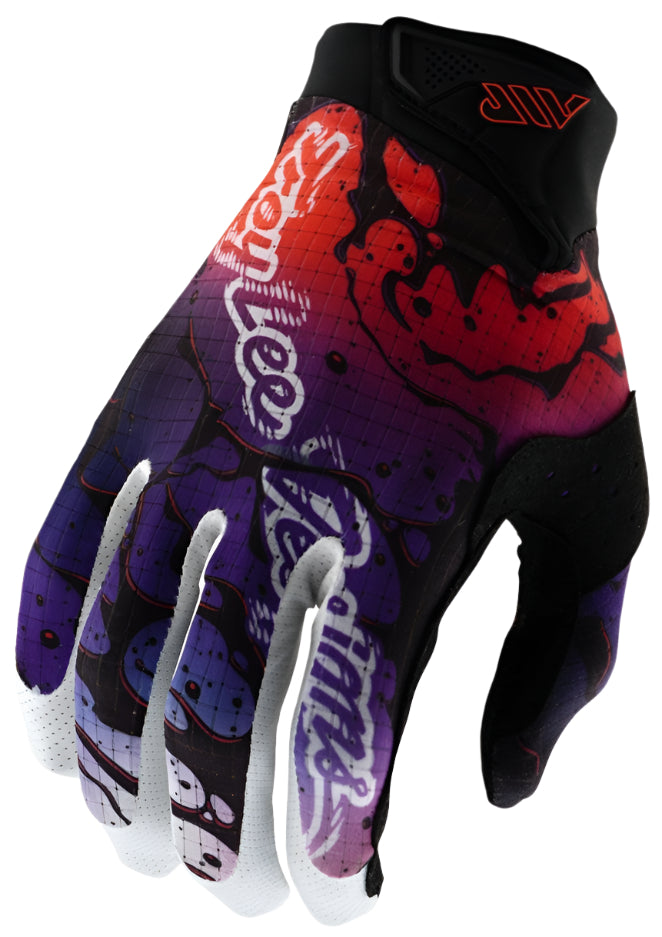 Troy Lee Designs AIR GLOVES DRIP BLACK / PURPLE