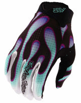 Troy Lee Designs Air Glove Overspray Black/Real Teal