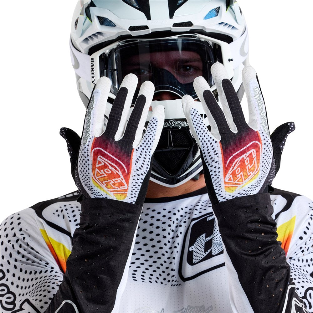 Troy Lee Designs AIR GLOVES OPTIC WHITE / BLACK