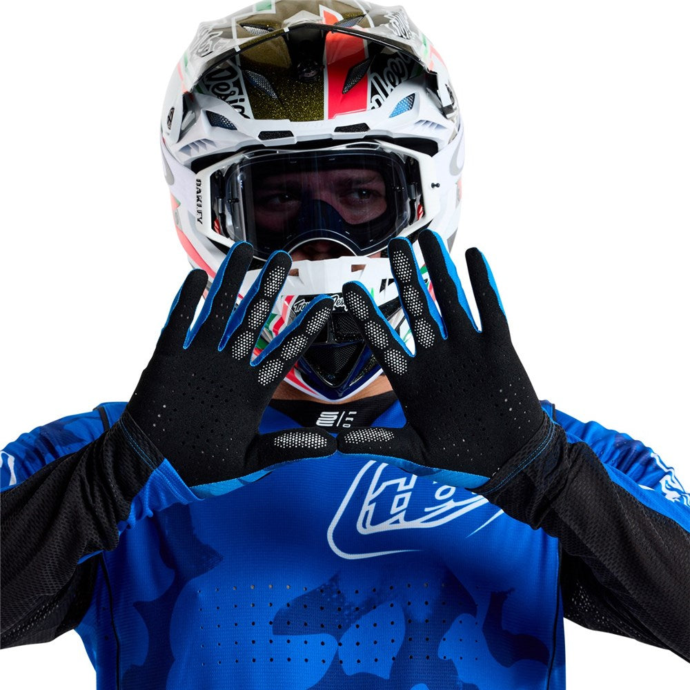 Troy Lee Designs AIR GLOVES BLOTTED BRIGHT BLUE