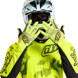Troy Lee Designs AIR GLOVES BLOTTED FLO YELLOW