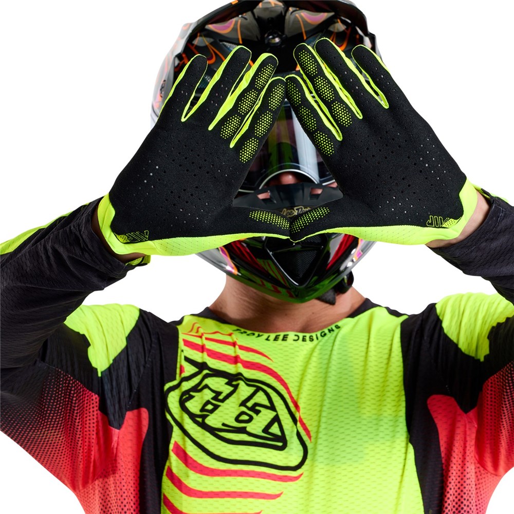 Troy Lee Designs AIR GLOVES MONO FLO YELLOW