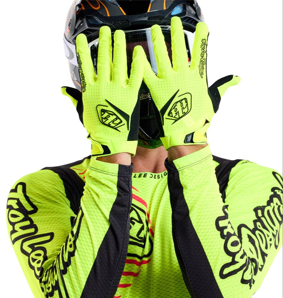 Troy Lee Designs AIR GLOVES MONO FLO YELLOW