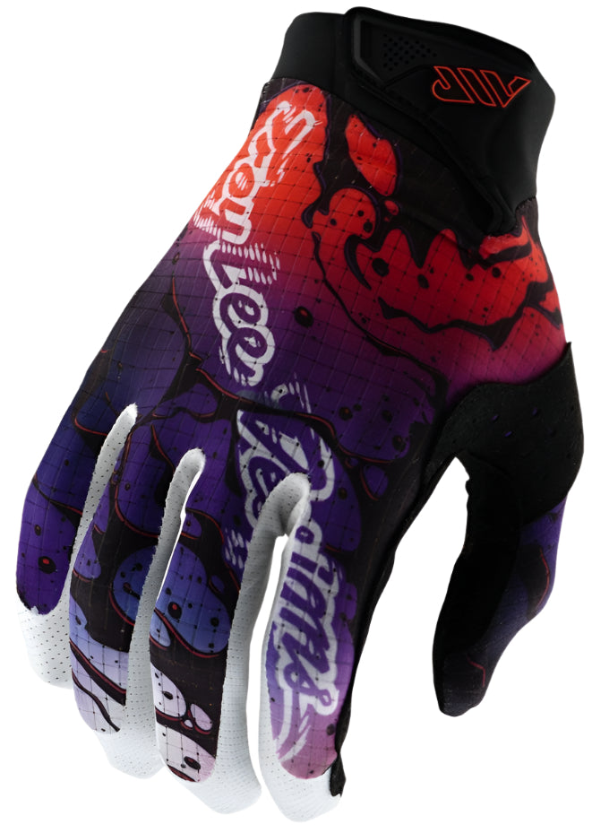 Troy Lee Designs YOUTH AIR GLOVE DRIP BLACK / PURPLE