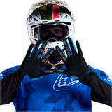 Troy Lee Designs YOUTH AIR GLOVE BLOTTED BRIGHT BLUE
