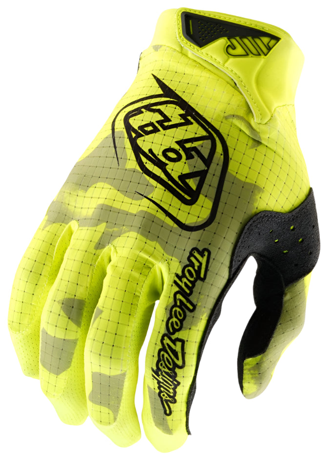 Troy Lee Designs YOUTH AIR GLOVE BLOTTED FLO YELLOW