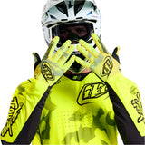 Troy Lee Designs YOUTH AIR GLOVE BLOTTED FLO YELLOW